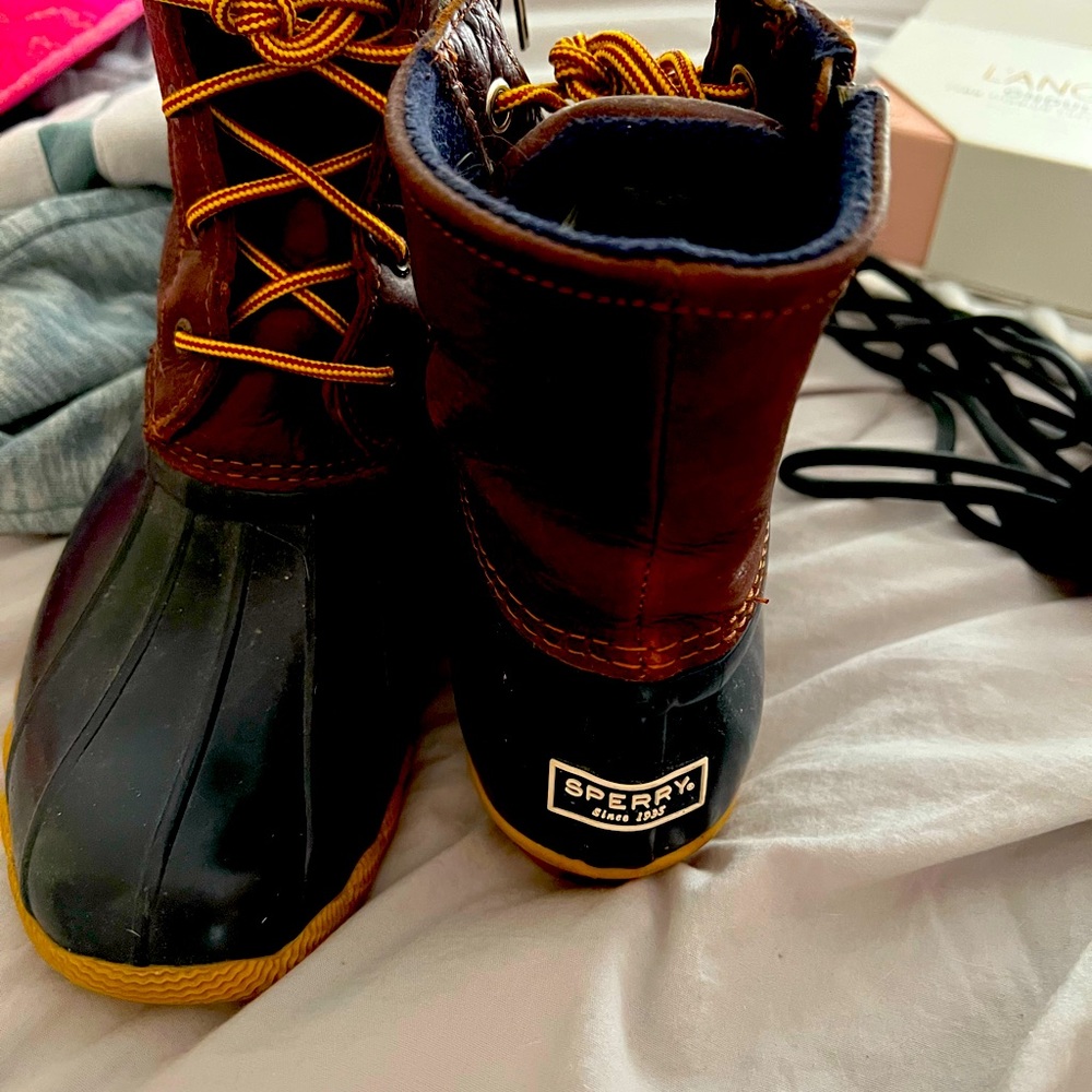 Sperry saltwater duck boots